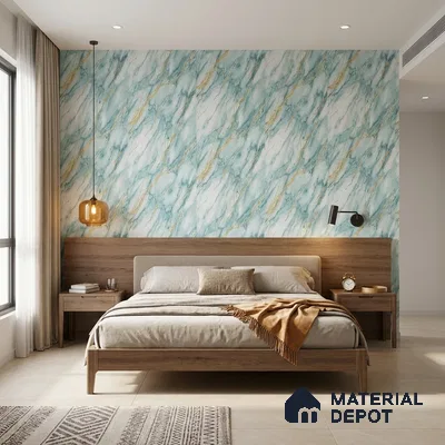 MH 230 | 10 Meter x 21 Inches Marble Look Wallpaper - 57.37 Sq. Ft.