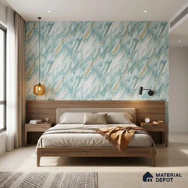 MH 230 | 10 Meter x 21 Inches Marble Look Wallpaper - 57.37 Sq. Ft.