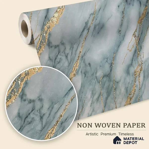 MH 230 | 10 Meter x 21 Inches Marble Look Wallpaper - 57.37 Sq. Ft.