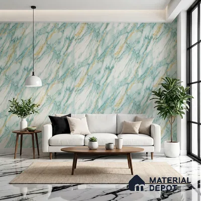 MH 230 | 10 Meter x 21 Inches Marble Look Wallpaper - 57.37 Sq. Ft.