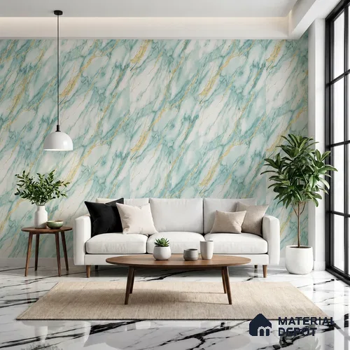MH 230 | 10 Meter x 21 Inches Marble Look Wallpaper - 57.37 Sq. Ft.