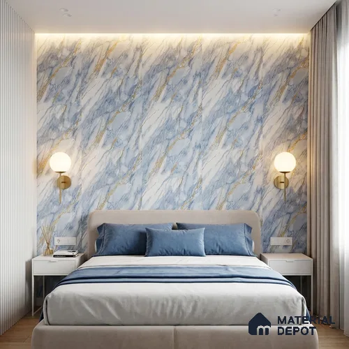 MH 231 | 10 Meter x 21 Inches Marble Look Wallpaper - 57.37 Sq. Ft.