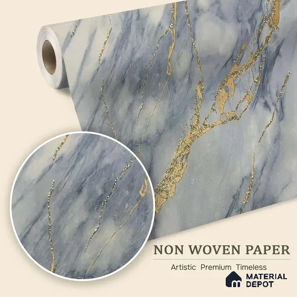 MH 231 | 10 Meter x 21 Inches Marble Look Wallpaper - 57.37 Sq. Ft.