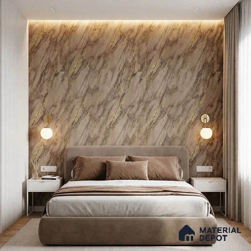 MH 225 | 10 Meter x 21 Inches Marble Look Wallpaper - 57.37 Sq. Ft. | Minimum 10% wastage during installation
