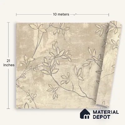 1318 | 10 Meter x 21 Inches Florals Look Wallpaper - 57.41 Sq. Ft. | Minimum 15% wastage during installation