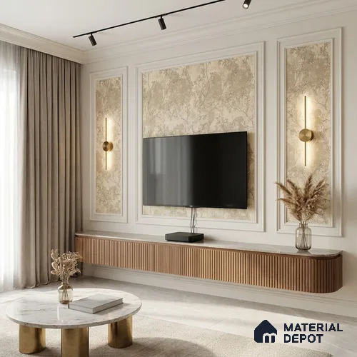 1318 | 10 Meter x 21 Inches Florals Look Wallpaper - 57.41 Sq. Ft. | Minimum 15% wastage during installation