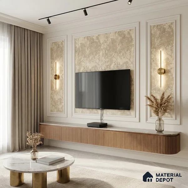 1318 | 10 Meter x 21 Inches Florals Look Wallpaper - 57.41 Sq. Ft. | Minimum 15% wastage during installation