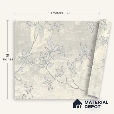 1317 | 10 Meter x 21 Inches Florals Look Wallpaper - 57.41 Sq. Ft. | Minimum 15% wastage during installation