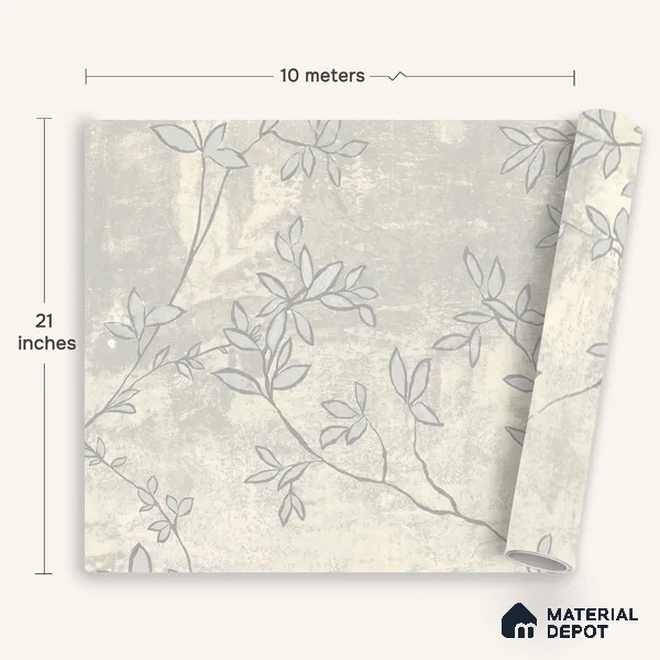 1317 | 10 Meter x 21 Inches Florals Look Wallpaper - 57.41 Sq. Ft. | Minimum 15% wastage during installation