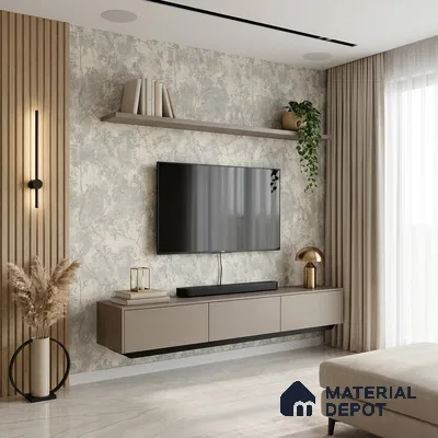 1317 | 10 Meter x 21 Inches Florals Look Wallpaper - 57.41 Sq. Ft. | Minimum 15% wastage during installation