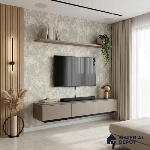 1317 | 10 Meter x 21 Inches Florals Look Wallpaper - 57.41 Sq. Ft. | Minimum 15% wastage during installation