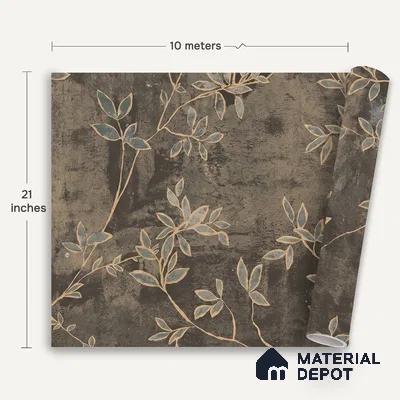 1320 | 10 Meter x 21 Inches Florals Look Wallpaper - 57.41 Sq. Ft. | Minimum 15% wastage during installation