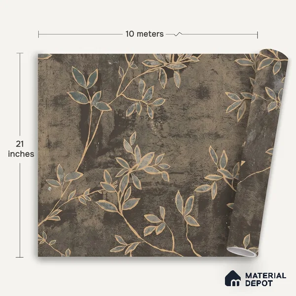 1320 | 10 Meter x 21 Inches Florals Look Wallpaper - 57.41 Sq. Ft. | Minimum 15% wastage during installation