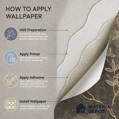 1320 | 10 Meter x 21 Inches Florals Look Wallpaper - 57.41 Sq. Ft. | Minimum 15% wastage during installation