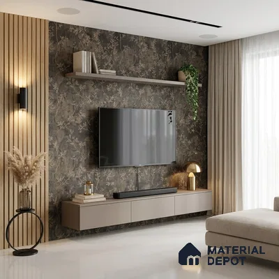 1320 | 10 Meter x 21 Inches Florals Look Wallpaper - 57.41 Sq. Ft. | Minimum 15% wastage during installation