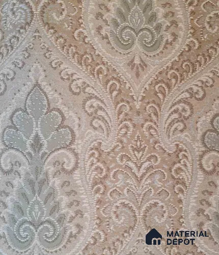 10133-3 | 17 ft x 3.7 ft (44.4 Inches) Damask Look Wallpaper - 62.9 Sq. Ft. | Minimum 15% wastage during installation