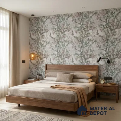 MH 284 | 10 Meter x 21 Inches Florals Look Wallpaper - 57.37 Sq. Ft.