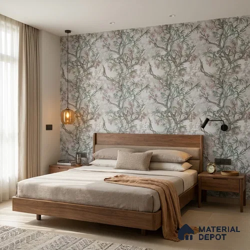MH 284 | 10 Meter x 21 Inches Florals Look Wallpaper - 57.37 Sq. Ft.