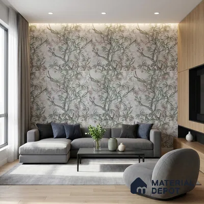 MH 284 | 10 Meter x 21 Inches Florals Look Wallpaper - 57.37 Sq. Ft.