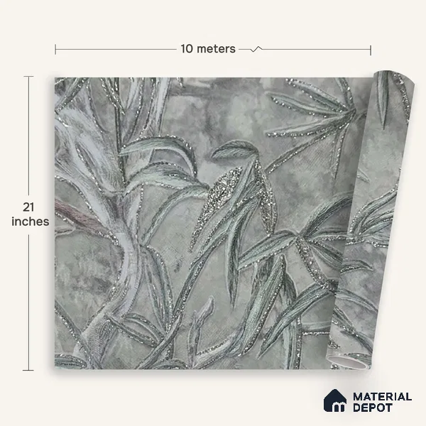 MH 286 | 10 Meter x 21 Inches Florals Look Wallpaper - 57.37 Sq. Ft.