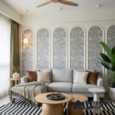 MH 286 | 10 Meter x 21 Inches Florals Look Wallpaper - 57.37 Sq. Ft.