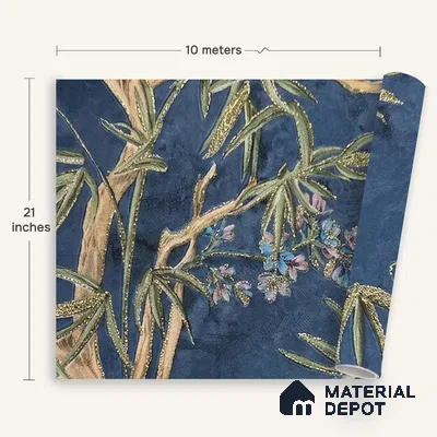 MH 287 | 10 Meter x 21 Inches Florals Look Wallpaper - 57.37 Sq. Ft.
