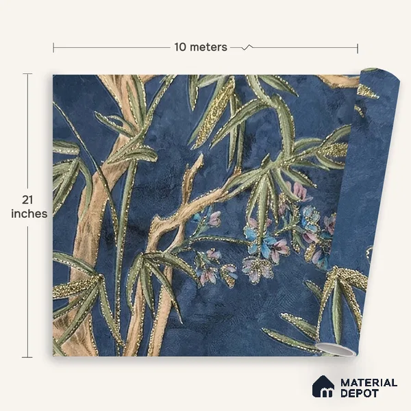 MH 287 | 10 Meter x 21 Inches Florals Look Wallpaper - 57.37 Sq. Ft.