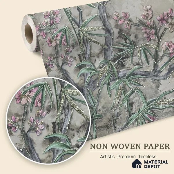 MH 288 | 10 Meter x 21 Inches Florals Look Wallpaper - 57.37 Sq. Ft.