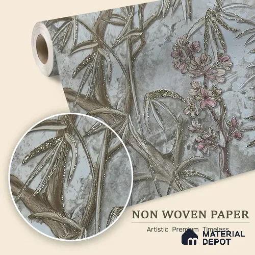 MH 285 | 10 Meter x 21 Inches Marble Look Wallpaper - 57.37 Sq. Ft. | Minimum 10% wastage during installation