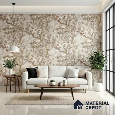 MH 285 | 10 Meter x 21 Inches Marble Look Wallpaper - 57.37 Sq. Ft. | Minimum 10% wastage during installation