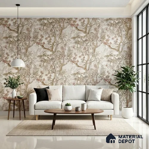 MH 285 | 10 Meter x 21 Inches Marble Look Wallpaper - 57.37 Sq. Ft. | Minimum 10% wastage during installation