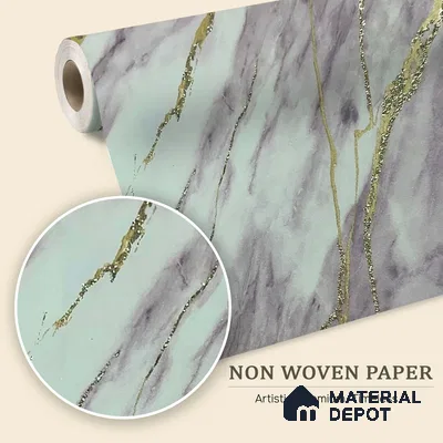 MH 229 | 10 Meter x 21 Inches Marble Look Wallpaper - 57.37 Sq. Ft. | Minimum 10% wastage during installation