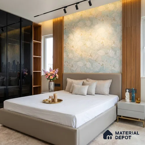 MH 234 | 10 Meter x 21 Inches Marble Look Wallpaper - 57.37 Sq. Ft. | Minimum 10% wastage during installation
