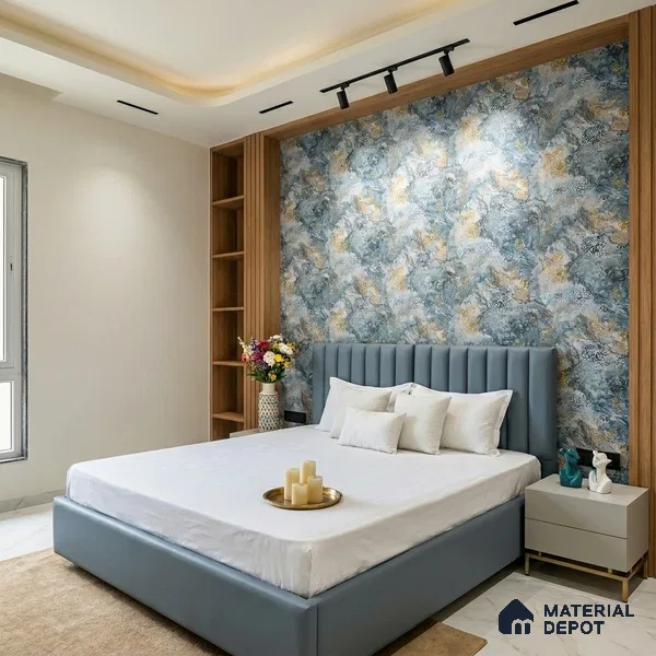 MH 278 | 10 Meter x 21 Inches Patterned Look Wallpaper - 57.37 Sq. Ft.