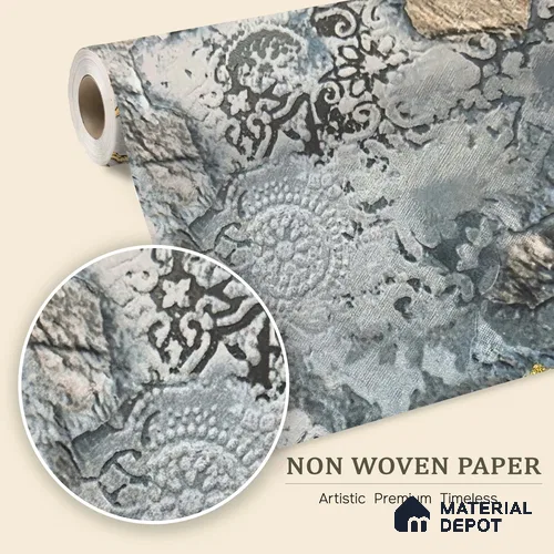 MH 278 | 10 Meter x 21 Inches Patterned Look Wallpaper - 57.37 Sq. Ft.