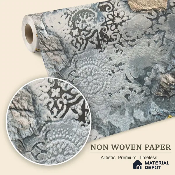 MH 278 | 10 Meter x 21 Inches Patterned Look Wallpaper - 57.37 Sq. Ft.