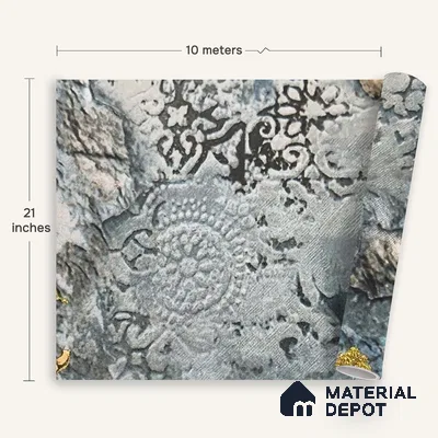MH 278 | 10 Meter x 21 Inches Patterned Look Wallpaper - 57.37 Sq. Ft.