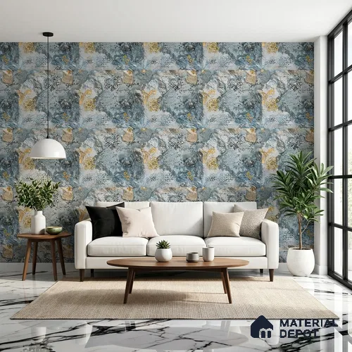 MH 278 | 10 Meter x 21 Inches Patterned Look Wallpaper - 57.37 Sq. Ft.
