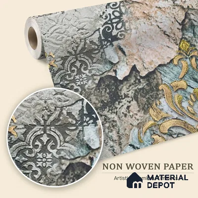 MH 277 | 10 Meter x 21 Inches Marble Look Wallpaper - 57.37 Sq. Ft. | Minimum 10% wastage during installation