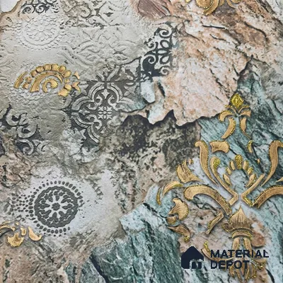 MH 277 | 10 Meter x 21 Inches Marble Look Wallpaper - 57.37 Sq. Ft. | Minimum 10% wastage during installation