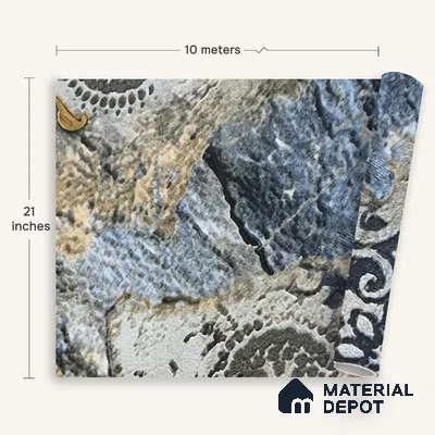 MH 276 | 10 Meter x 21 Inches Marble Look Wallpaper - 57.37 Sq. Ft. | Minimum 10% wastage during installation