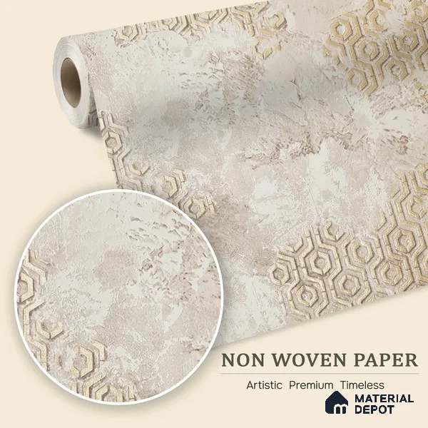 MH 220 | 10 Meter x 21 Inches Patterned Look Wallpaper - 57.37 Sq. Ft.