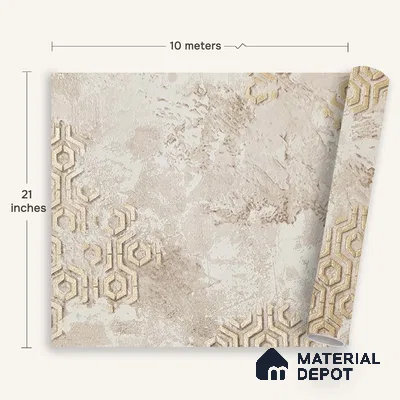 MH 220 | 10 Meter x 21 Inches Patterned Look Wallpaper - 57.37 Sq. Ft.