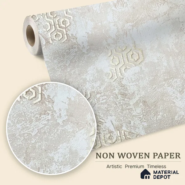 MH 219 | 10 Meter x 21 Inches Patterned Look Wallpaper - 57.37 Sq. Ft.