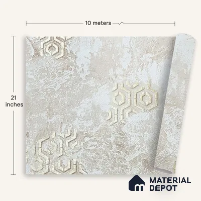 MH 219 | 10 Meter x 21 Inches Patterned Look Wallpaper - 57.37 Sq. Ft.