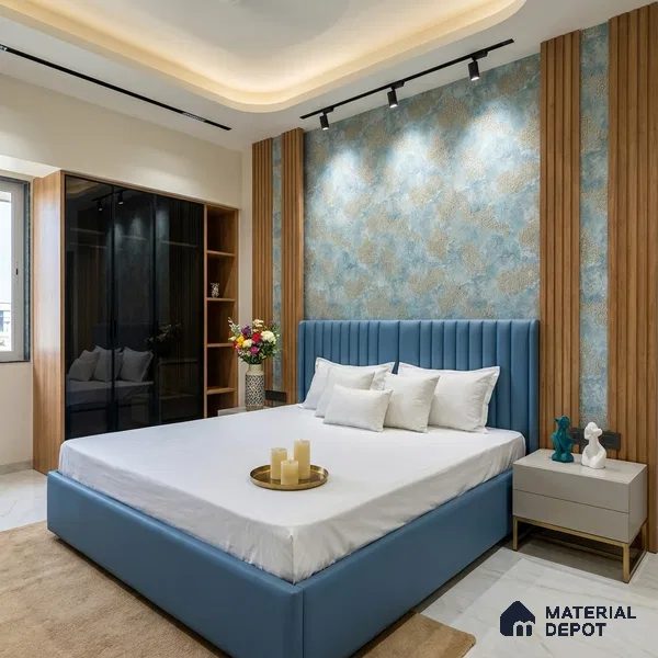 MH 216 | 10 Meter x 21 Inches Marble Look Wallpaper - 57.37 Sq. Ft. | Minimum 10% wastage during installation