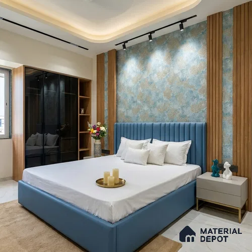 MH 216 | 10 Meter x 21 Inches Marble Look Wallpaper - 57.37 Sq. Ft. | Minimum 10% wastage during installation
