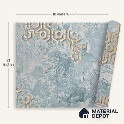MH 216 | 10 Meter x 21 Inches Marble Look Wallpaper - 57.37 Sq. Ft. | Minimum 10% wastage during installation