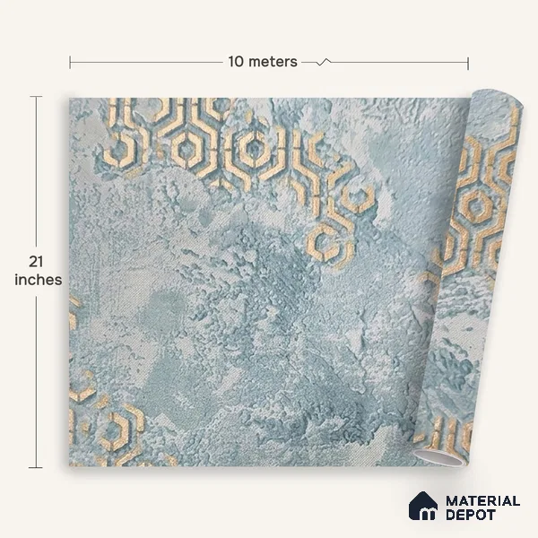 MH 216 | 10 Meter x 21 Inches Marble Look Wallpaper - 57.37 Sq. Ft. | Minimum 10% wastage during installation