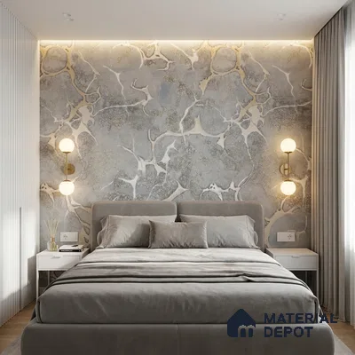 MH 266 | 10 Meter x 21 Inches Marble Look Wallpaper - 57.37 Sq. Ft.